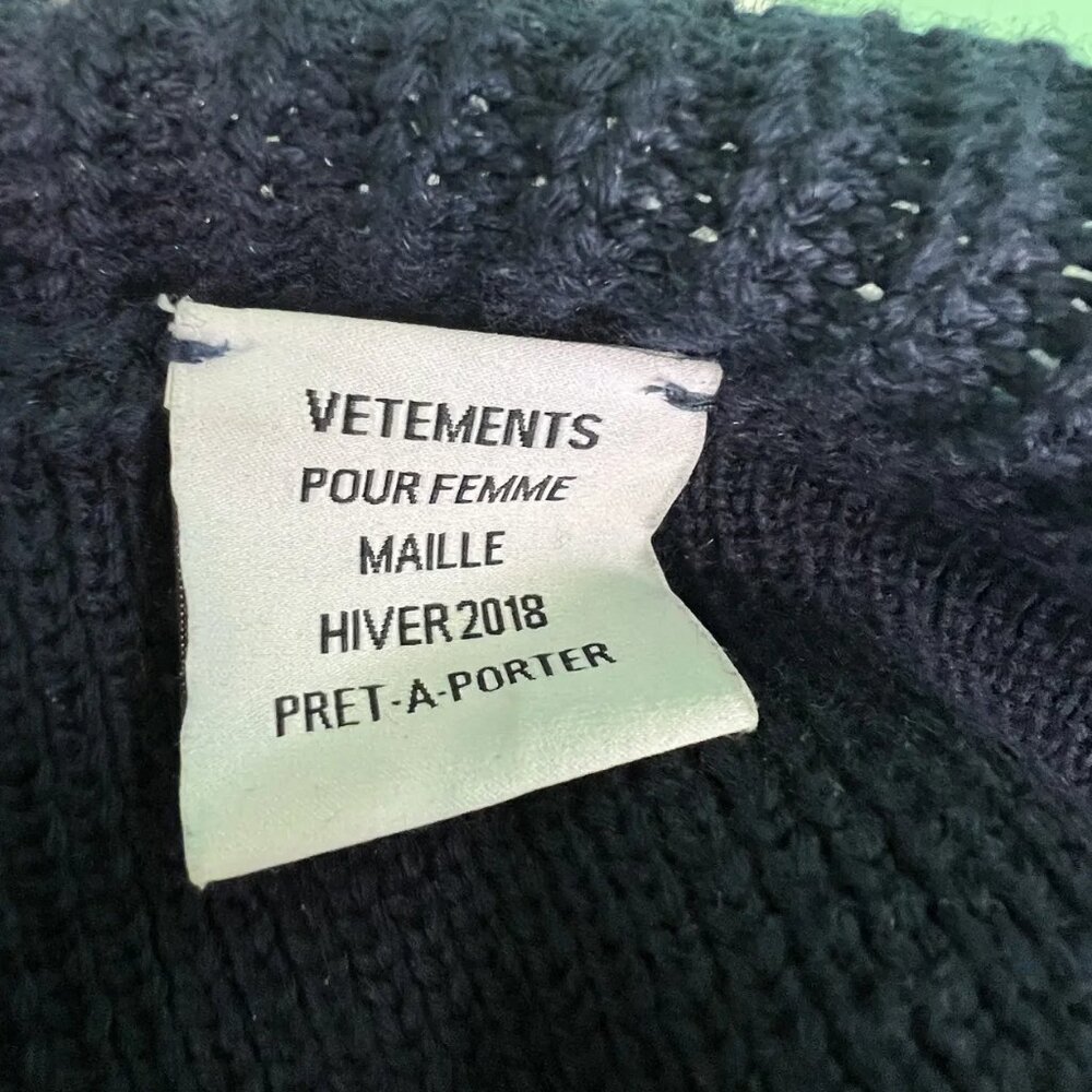 Vetements 3' x 3' cardigan FW18 - Picture 4 of 5